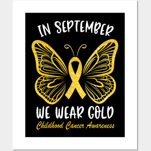 Childhood Cancer Awareness Butterfly Posters and Art